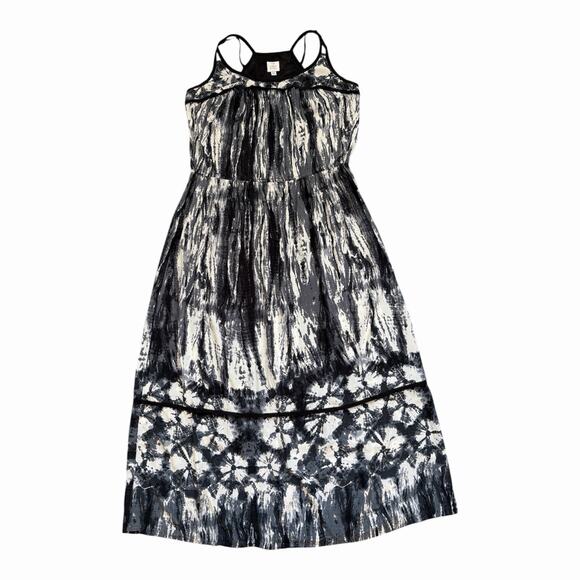 Suzi Chen For Maggy Boutique Maxi Dress Womens 18W Silk Tie Dye Print Pull Over - Picture 10 of 10